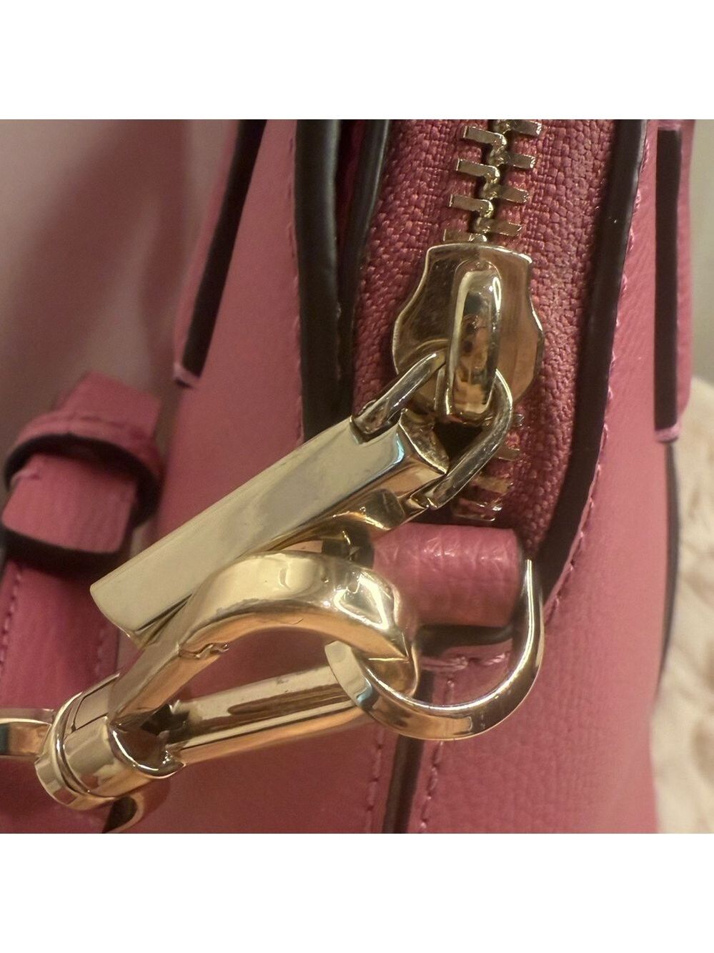 KATE SPADE NEW YORK LEATHER DOME HAND BAG PINK - Picture 13 of 15